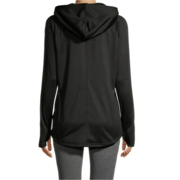 Athletic Works black hoodie warm fleece women's size l large cozy soft hygge new - Picture 2 of 6